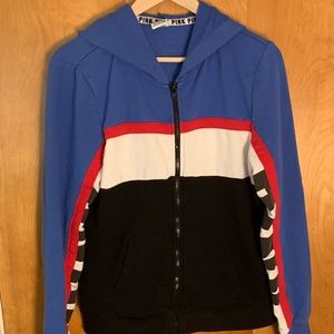 PINK large zip hoodie